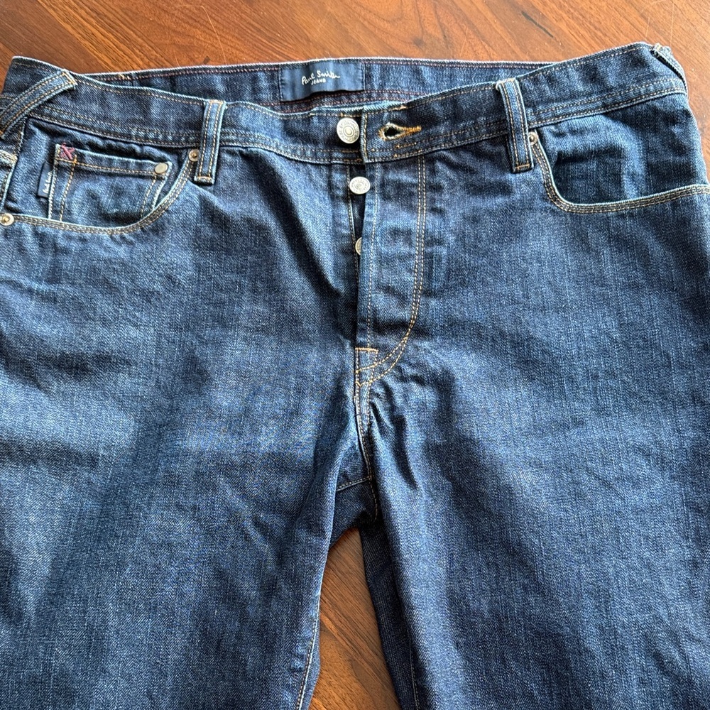 Paul Smith Indigo Denim Jeans - men size 36 - Picture 2 of 10